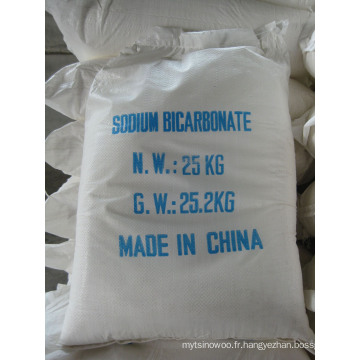 Bicarbonate de sodium 99,2% Classe industrielle N ° CAS: 144-55-8